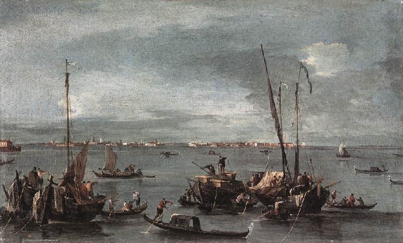 GUARDI, Francesco The Lagoon Looking toward Murano from the Fondamenta Nuove sdg